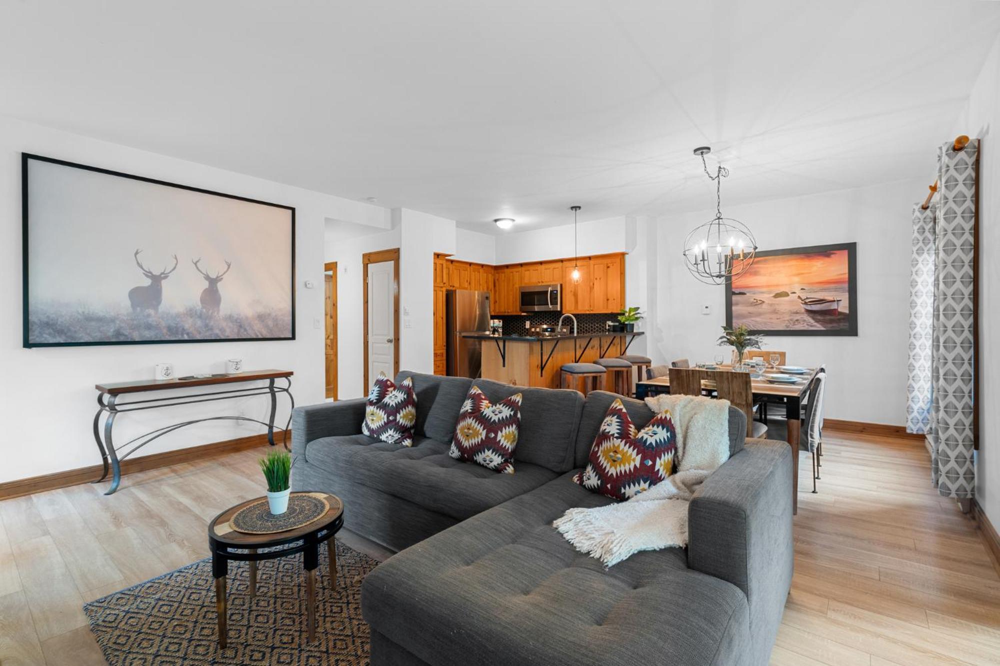 Les Falaises Tremblant - Ski Inout Condo W2Bdrs Mont-Tremblant Ngoại thất bức ảnh
