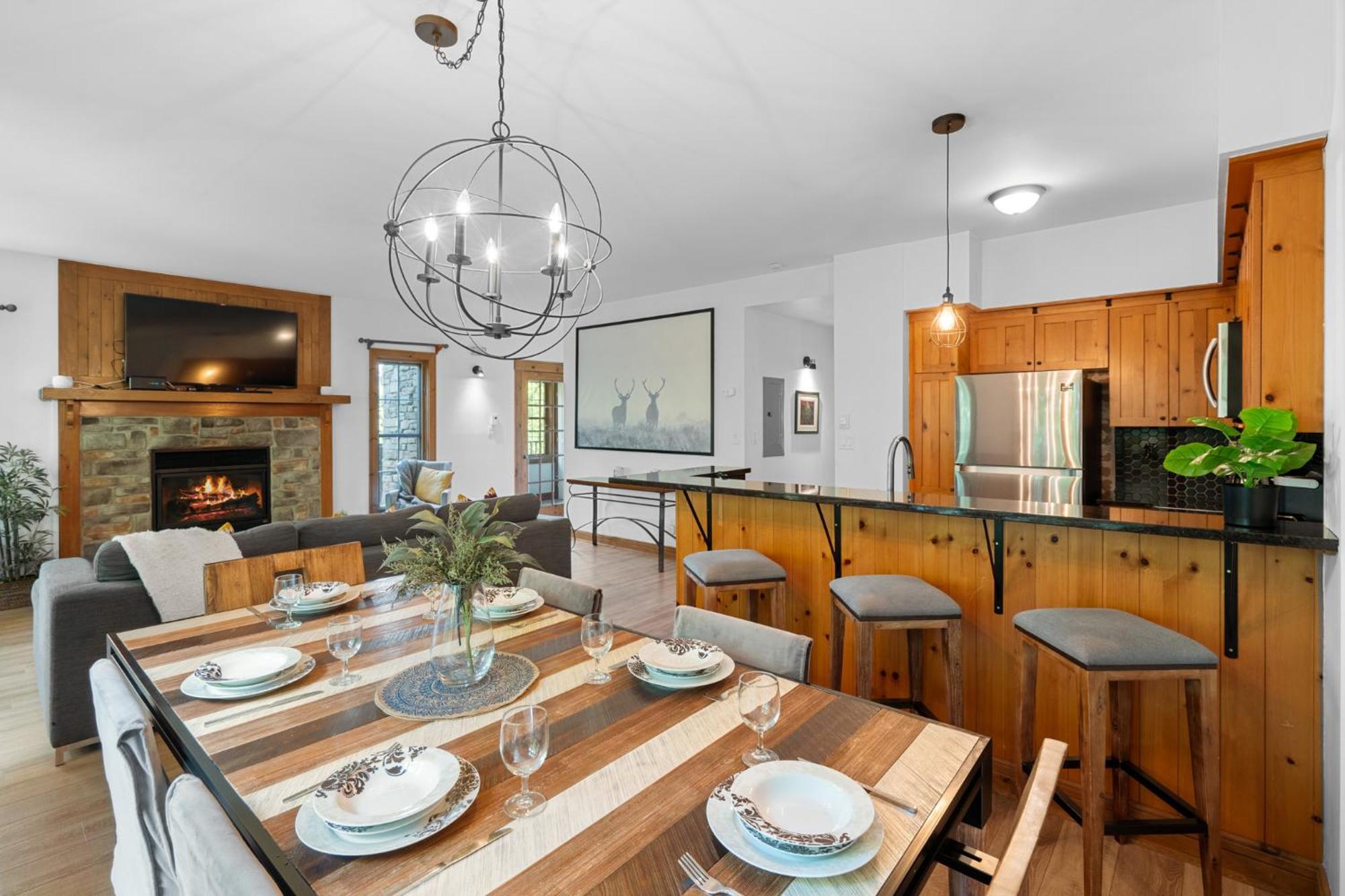 Les Falaises Tremblant - Ski Inout Condo W2Bdrs Mont-Tremblant Ngoại thất bức ảnh