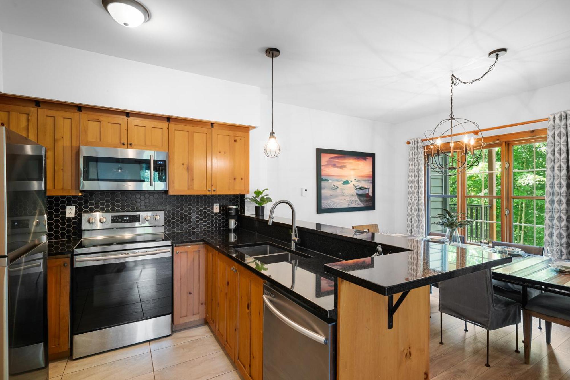 Les Falaises Tremblant - Ski Inout Condo W2Bdrs Mont-Tremblant Ngoại thất bức ảnh